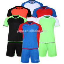 2017 OEM custom soccer jersey reversible sublimation print football uniform sets for men